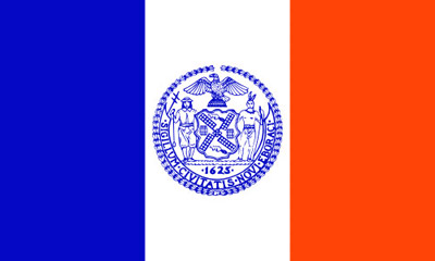 Le drapeau de la ville de New York