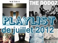 Playlist de juillet 2012