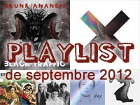 Playlist de septembre 2012