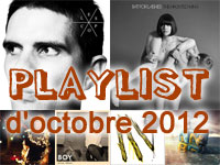 Playlist d'octobre 2012