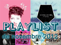 Playlist de novembre 2012