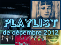 Playlist de décembre 2012