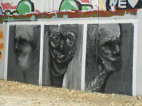 Street art à Séville - noir et blanc