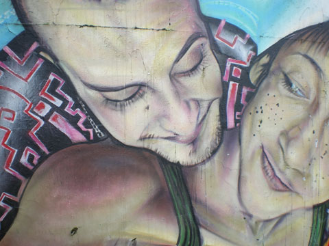 Street art à Séville - couple