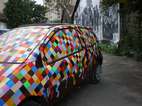 Aubervilliers - voiture carreaux