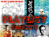 Playlist d'avril 2016